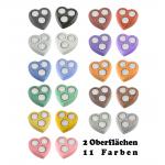 Teelichthalter HERZ mit 3 Teelichte, Dekoration, besonderes Geschenk, 12 x12 x 4cm verschiedene Farben