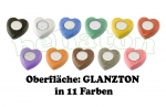 Herz aus Beton - Oberfläche: glanzton